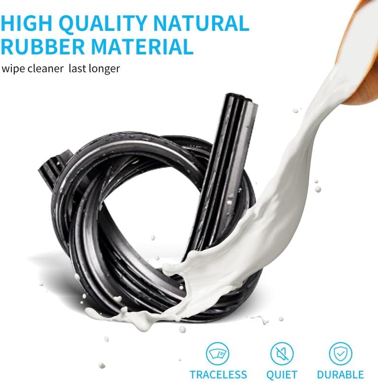 DYNOELS Wiper Blade Refill, 26''+17'' Windshield Wiper Refills 10 mm Fit for Infiniti Q50 2014-2023, Fit for Q60 2014-2023 Rubber Refills 4 Pcs - Image 5